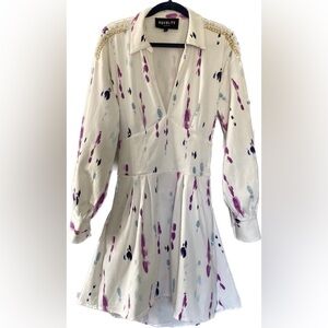 Royalty denim dress with shoulder detail.